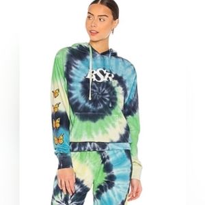 NWOT By Samii Ryan "Growth" tie dye butterfly hoodie